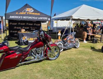 motorcycle at a bike rally