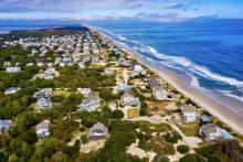 View of Corolla Beach from the air