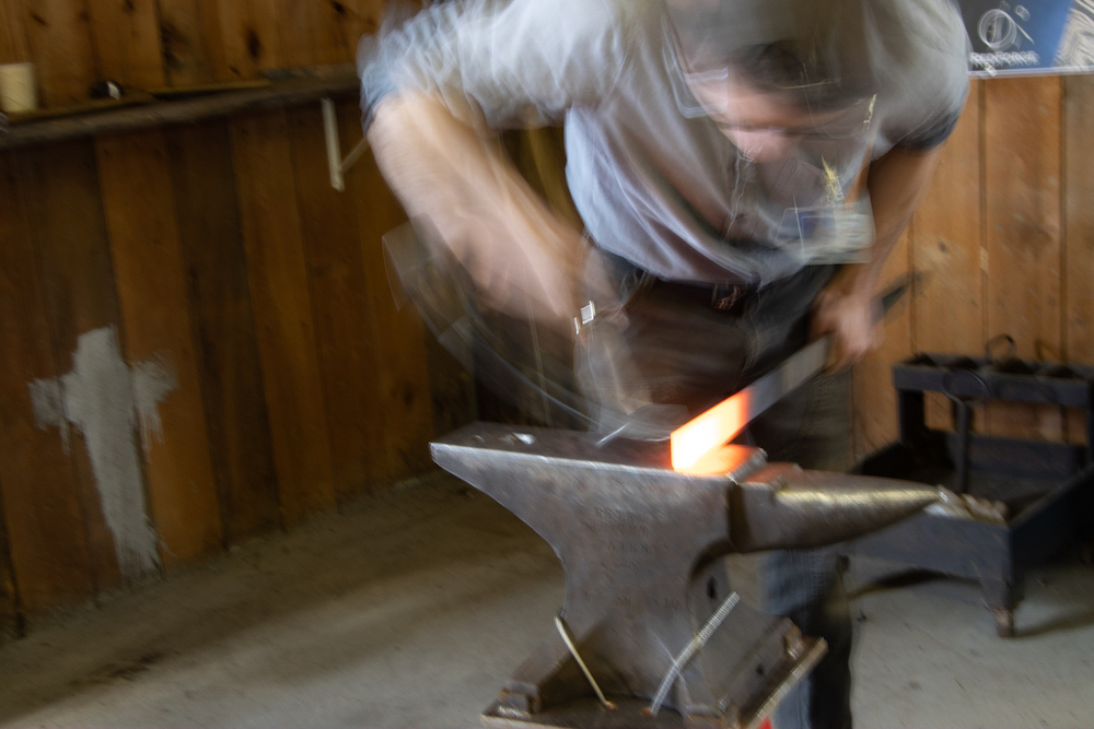 Blacksmith at work